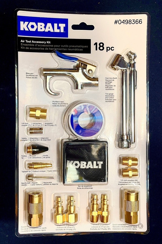 Kobalt Air Tool Accessory Kit 18 Pc