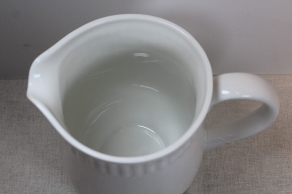 Vtg Oneida ARIEL Pattern White Serving Beverage Pitcher