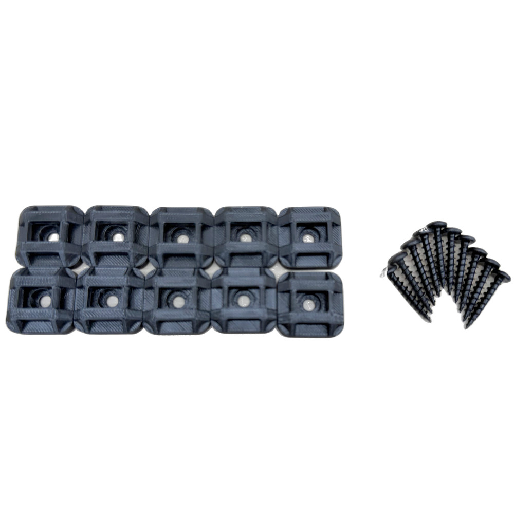 10 X Cable Tie Mounts Backed Zip Tie Base Holders