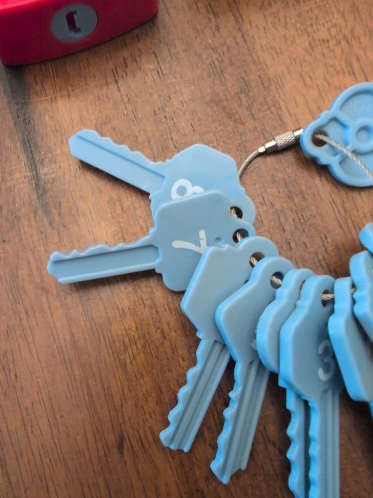 Number Learning Locks & Keys Educational Learning Incomplete *Missing Lock #2*