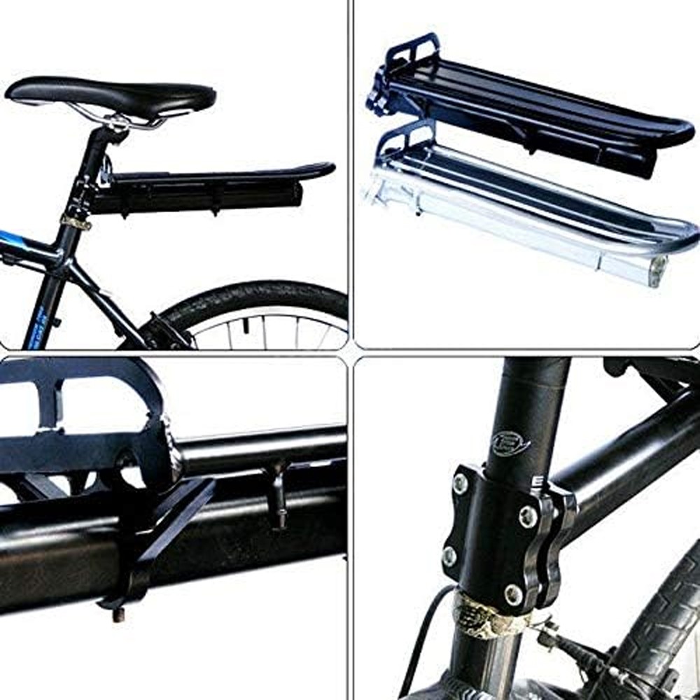 Bike Rear Carrier Rack Mountain Road Bicycle Bracket Cycle Luggage Cargo Holder