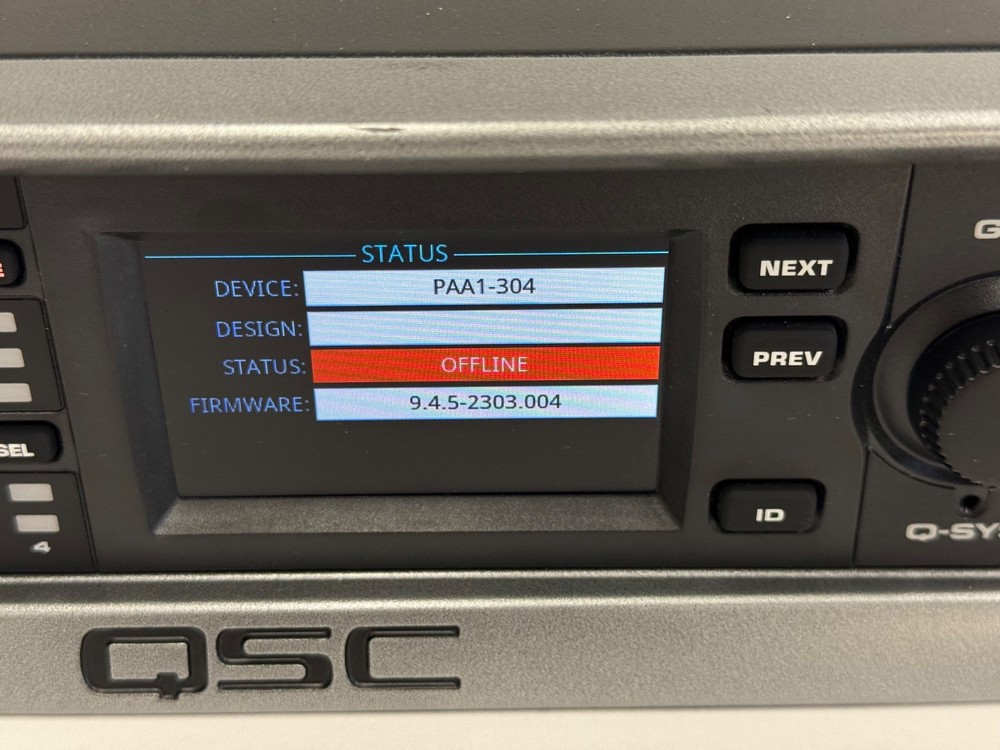 QSC CXD 4.3Q 4-Channel Network Processing Amplifier, Q-SYS DSP Amp.