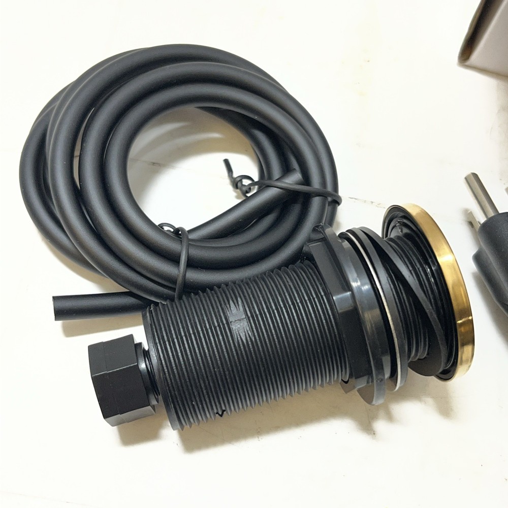 SINKINGDOM Garbage Disposal Air Switch Kit with Long Button Champagne Bronze