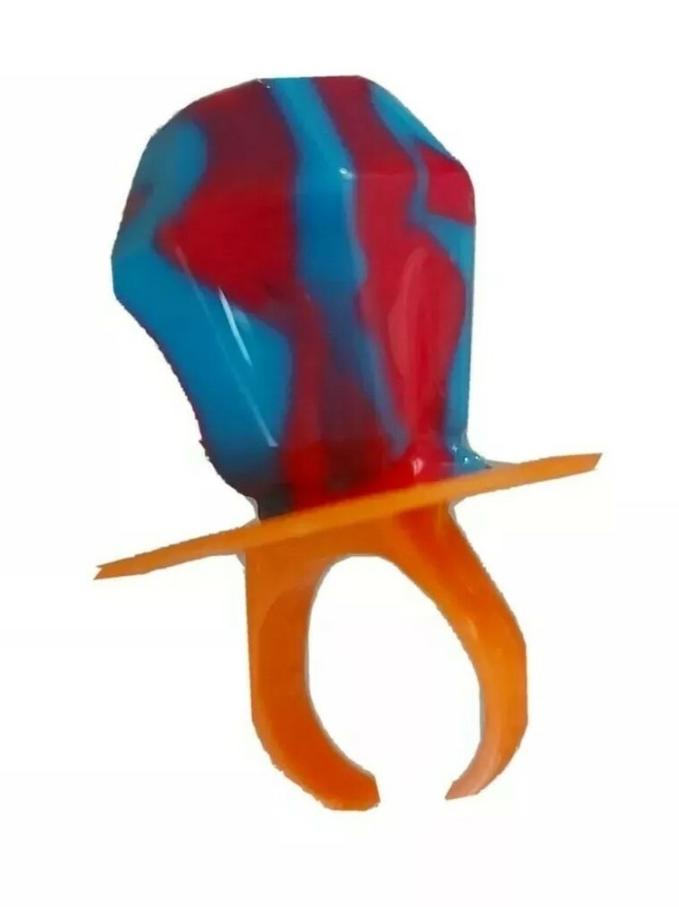 CONFETTI RING POP WITH REAL FRUIT JUICE CANDY RING ASSORTED (JAR-30PKS)