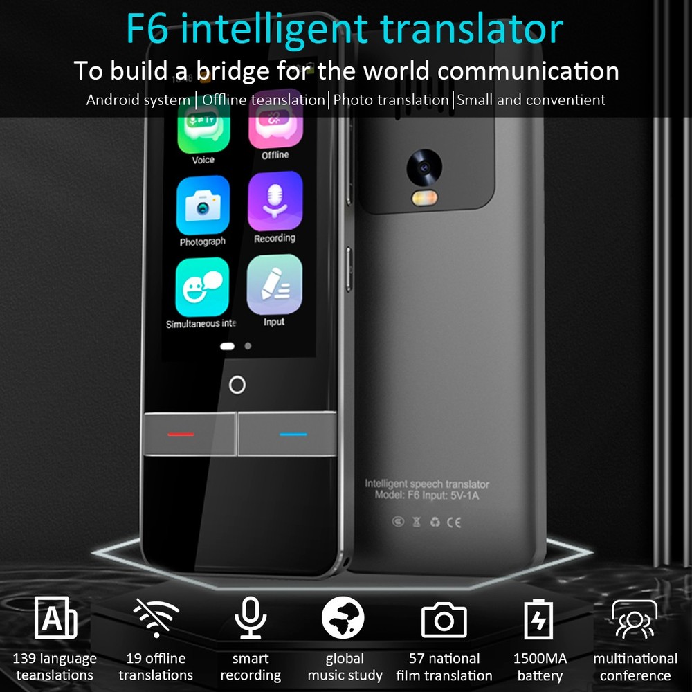 Offline Smart Voice Translator Wifi Translation Bluetooth-Support 139 Language
