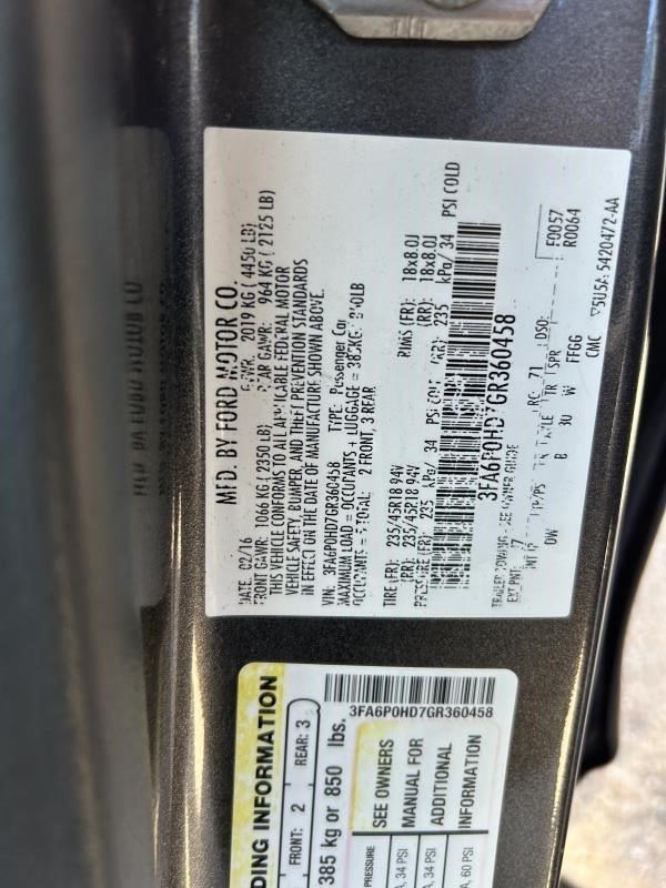 FUSION 2016 High Mounted Stop Light 104539565