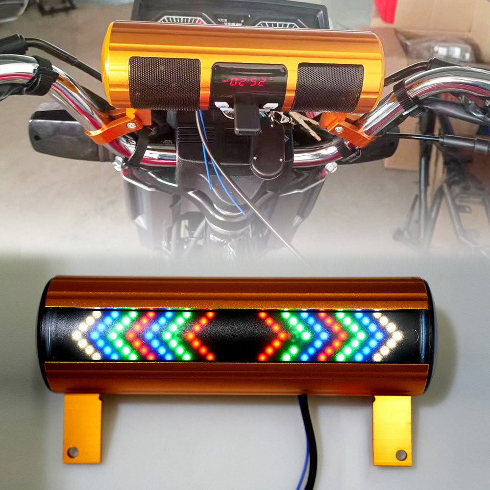 Motorcycle Stereo Speaker, Waterproof MP3 Player Audio S2I2