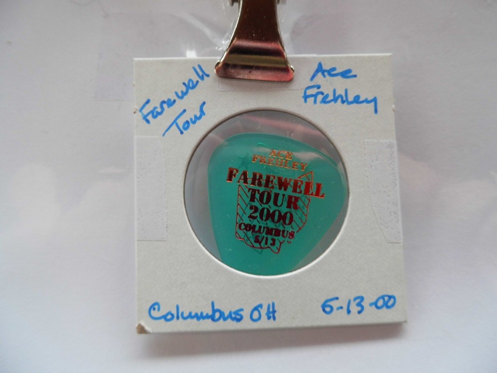 KISS ACE FREHLEY 5/13/00 GUITAR PICK~READ DESCRIPTION #5/3