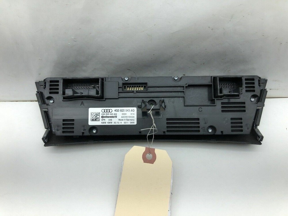 2015 Audi A6 Climate Temperature Control Panel OEM