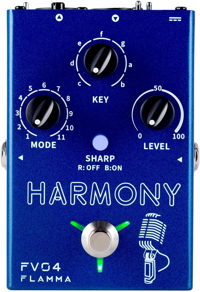 FV04 Vocal Harmony Pedal Vocal Effects Processor Stompbox Voice Mic Harmonizer w