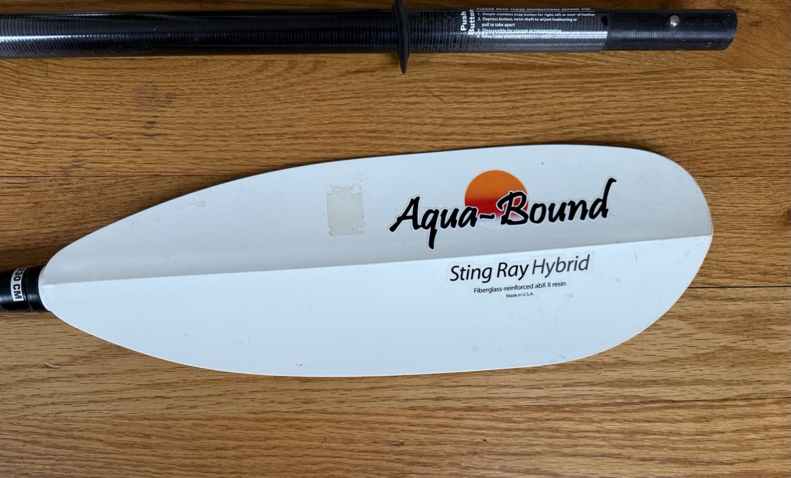 Aqua Bound Sting Ray Hybrid Kayak Paddle Perfect Condition