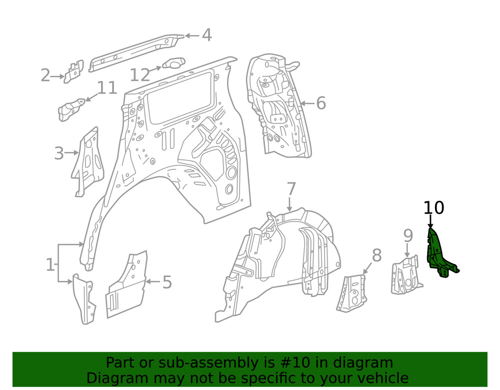 Genuine GM Frame Stiffener 84601805
