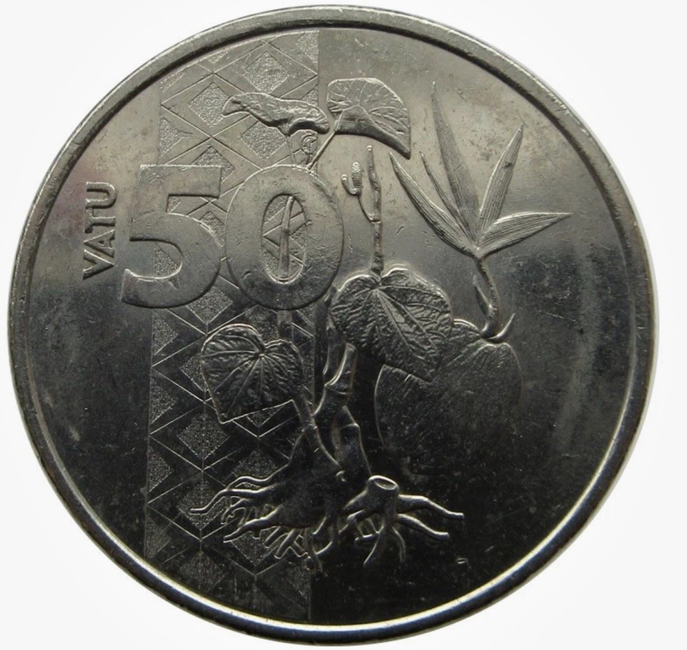 2015-2022 Vanuatu 50 Vatu Coin