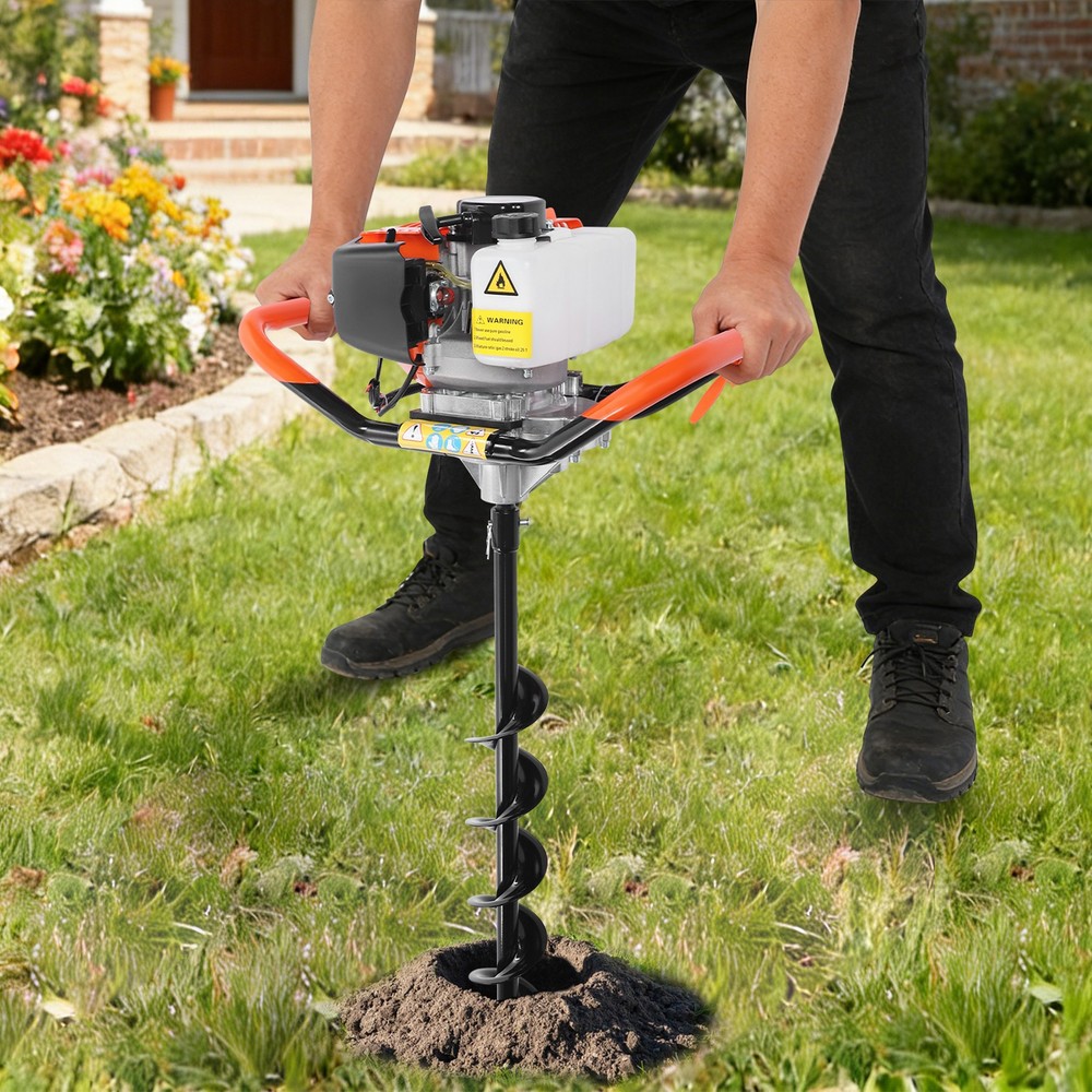 Post Hole Digger, 2.3hp Post Hole Digger With Auger Digging Bits， 2-stroke