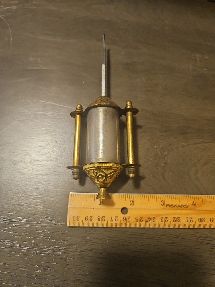 Antique Shelf Clock Single Barrel Mercury Pendulum