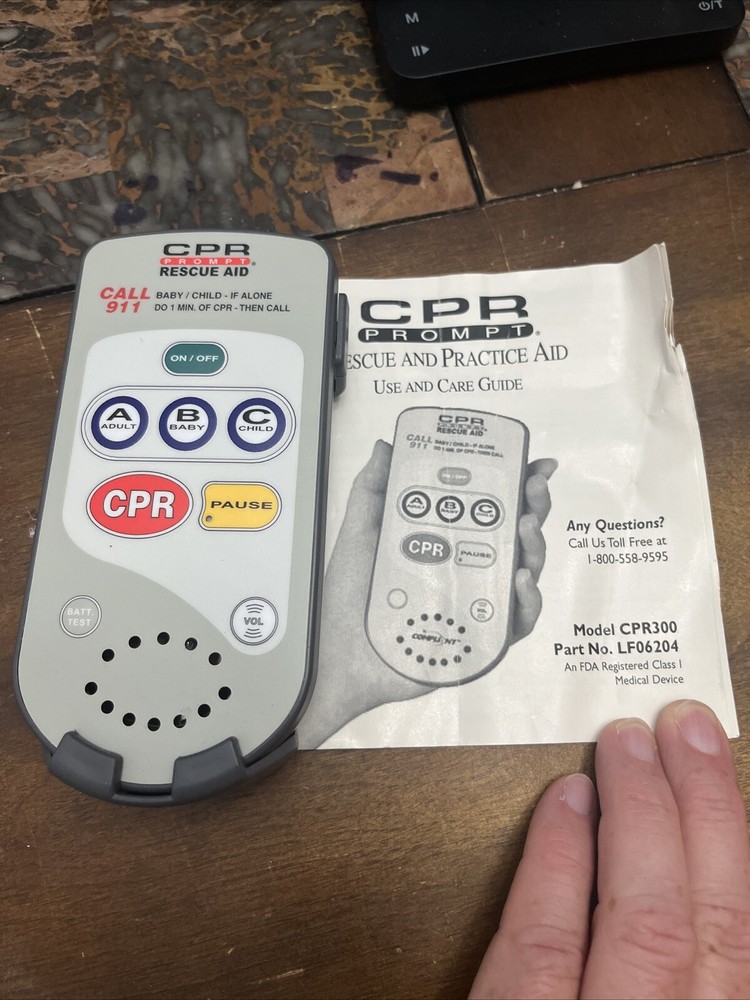 CPR Prompt Rescue Aid Model# CPR300 First Aid