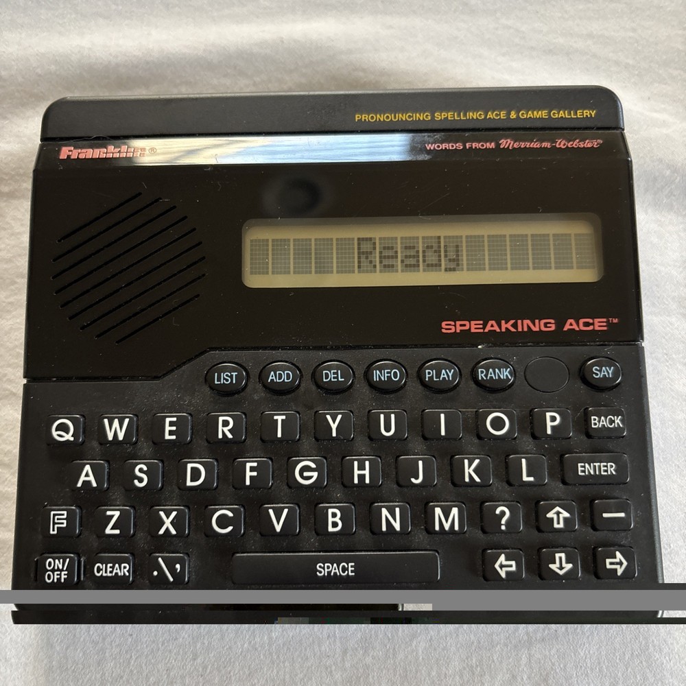 VTG 1986 Franklin Speaking Ace 200 Spelling Corrector Dictionary Tested Working