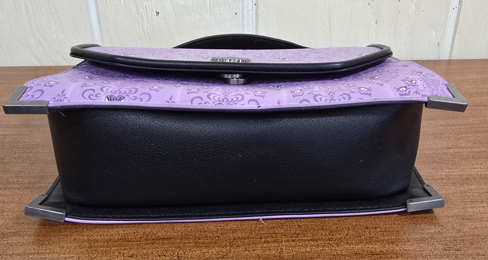 Disney Loungefly Parks The Haunted Mansion Wallpaper Eyes Crossbody Bag Purse