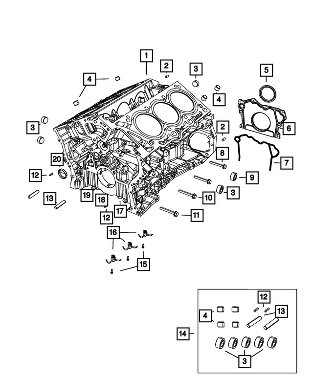 Genuine Mopar Hex Head Bolt Mounting 6509171AA