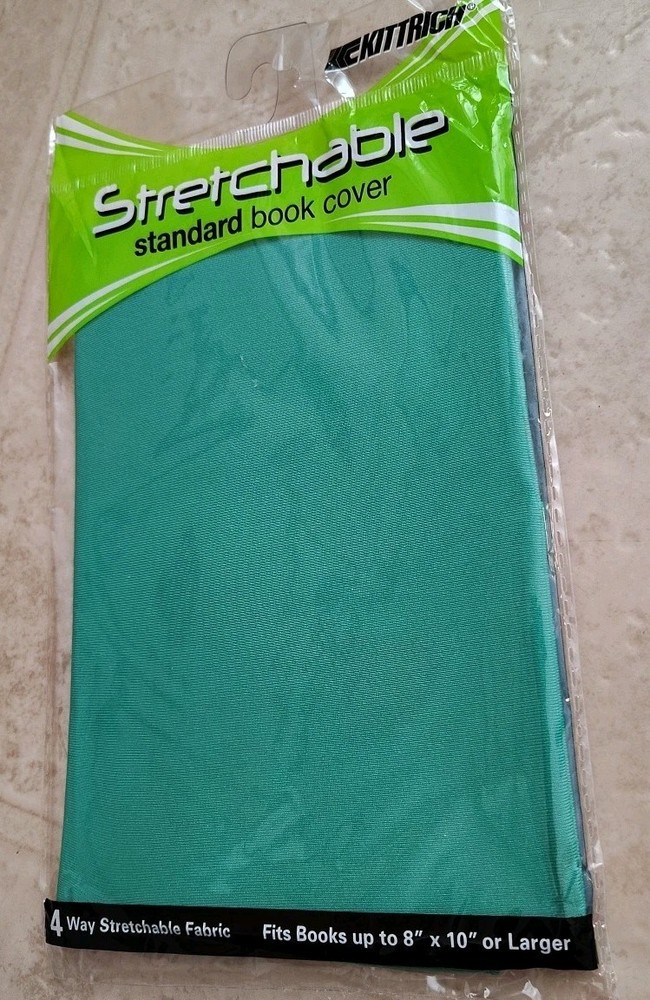 Stretchable Book Covers - Assorted 8"x10" Solid Colors - Pack of 6