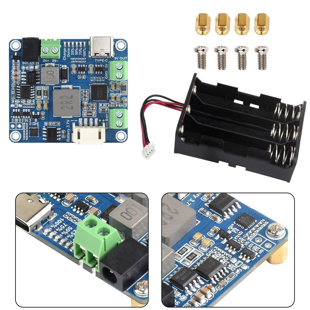 Waveshare Solar Power Manager Module Metal Construction 6V~24V Compatible