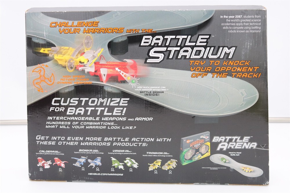 Hex Bug - Warriors - Battle Stadium - Caldera VS Tronikon - - NEW - -