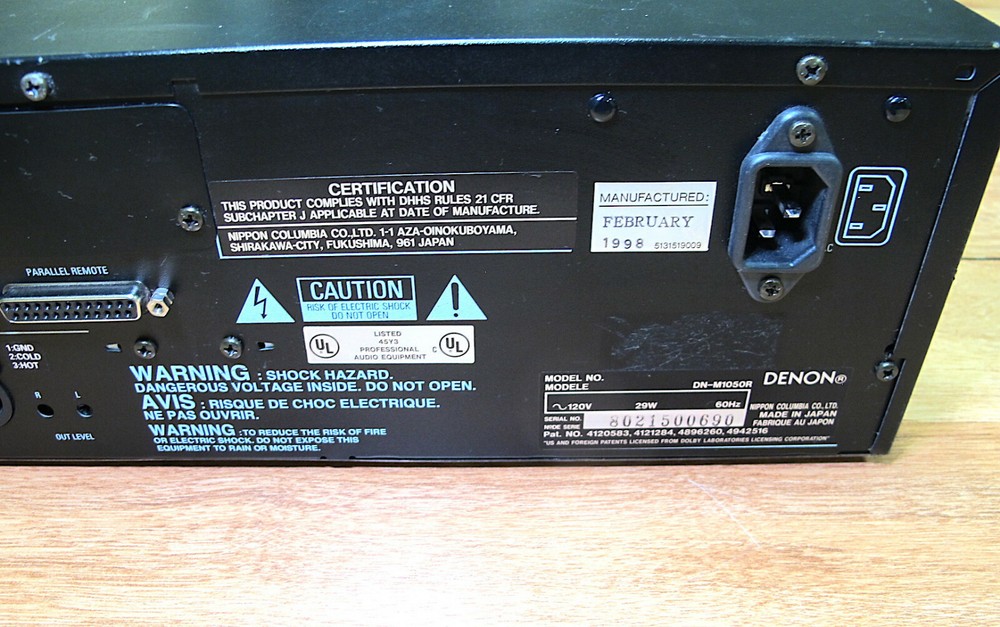Used Denon DN-M1050R Mini Disc Player/Recorder