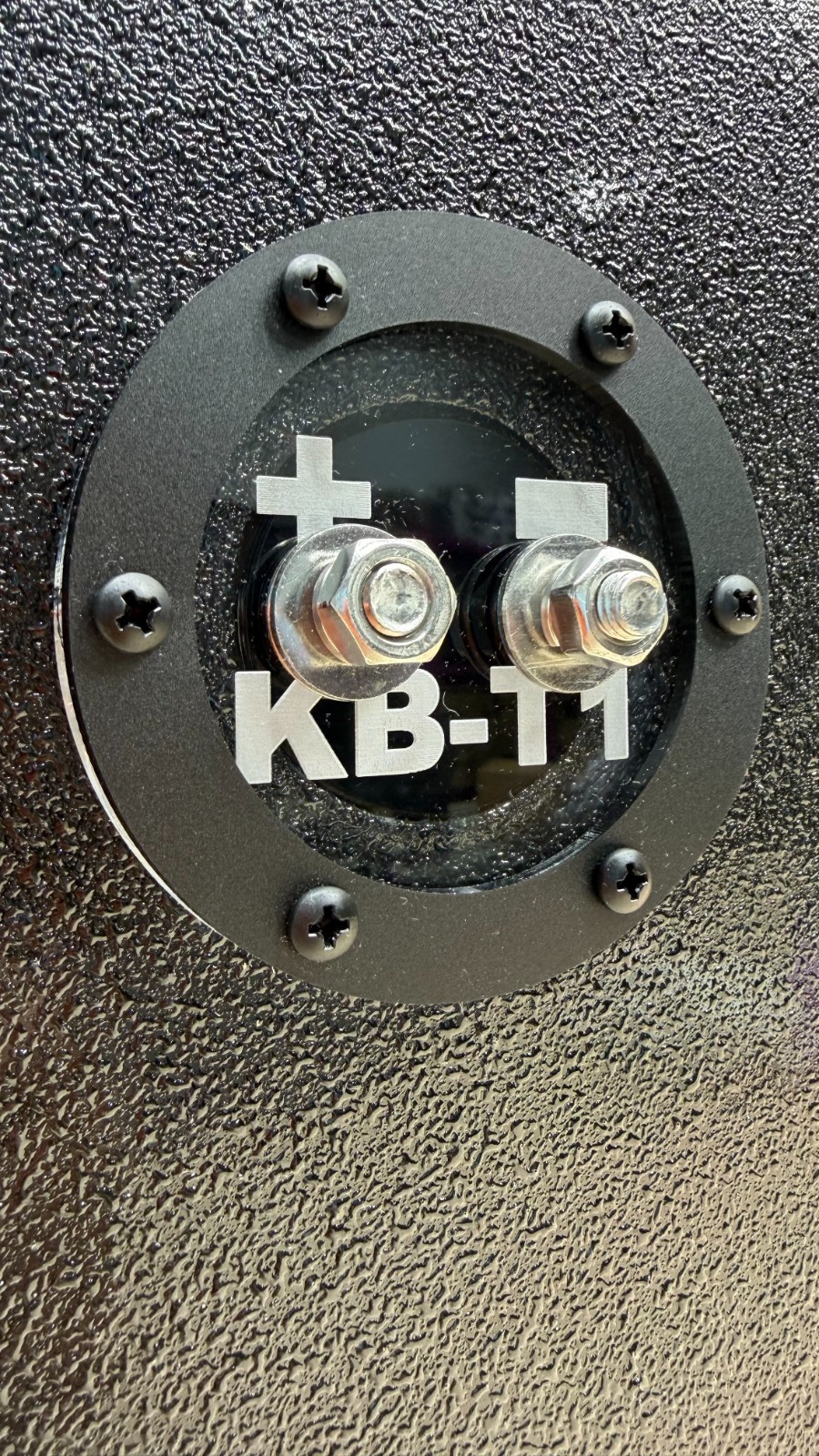 Round Subwoofer Speaker Box Terminal Cup Single Input KB-T1