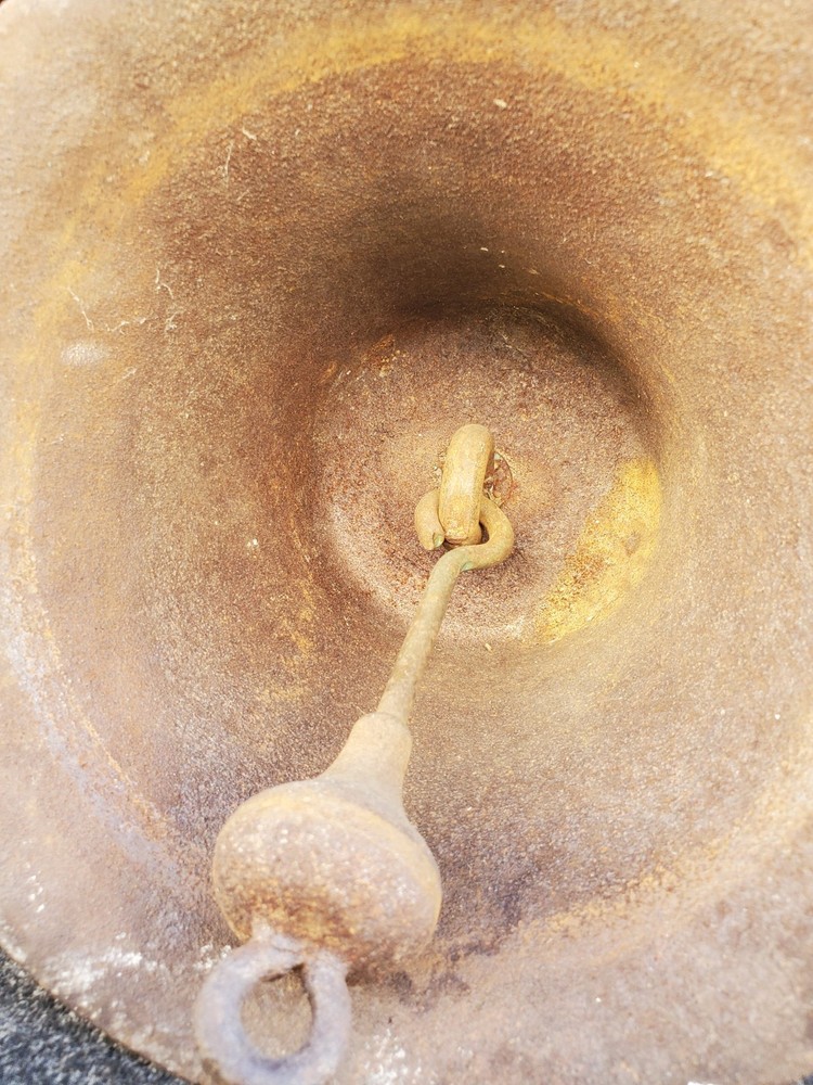 WW2 Navy Ship Bell Cast Iron World War 2 USN Harvard Lock Company Antique