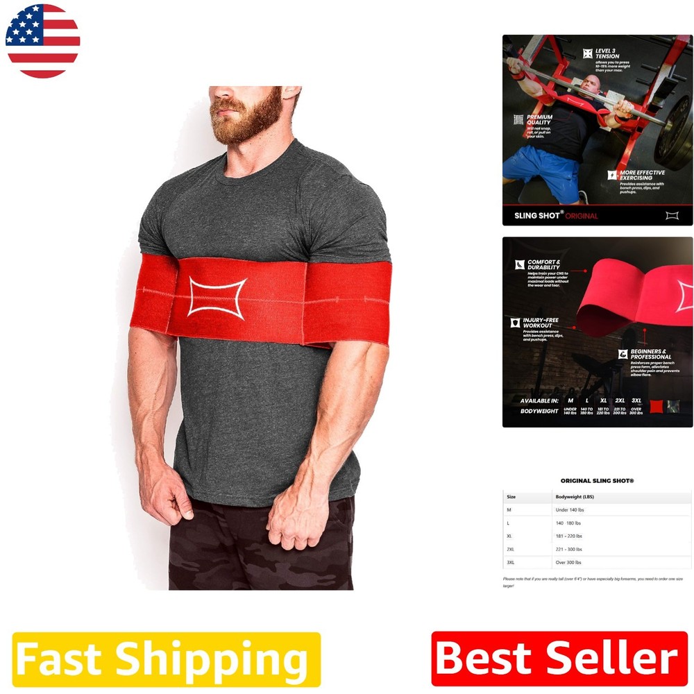 Exercise Band Mark Bell - Level 3, X-Large, Red, Comfortable & Portable
