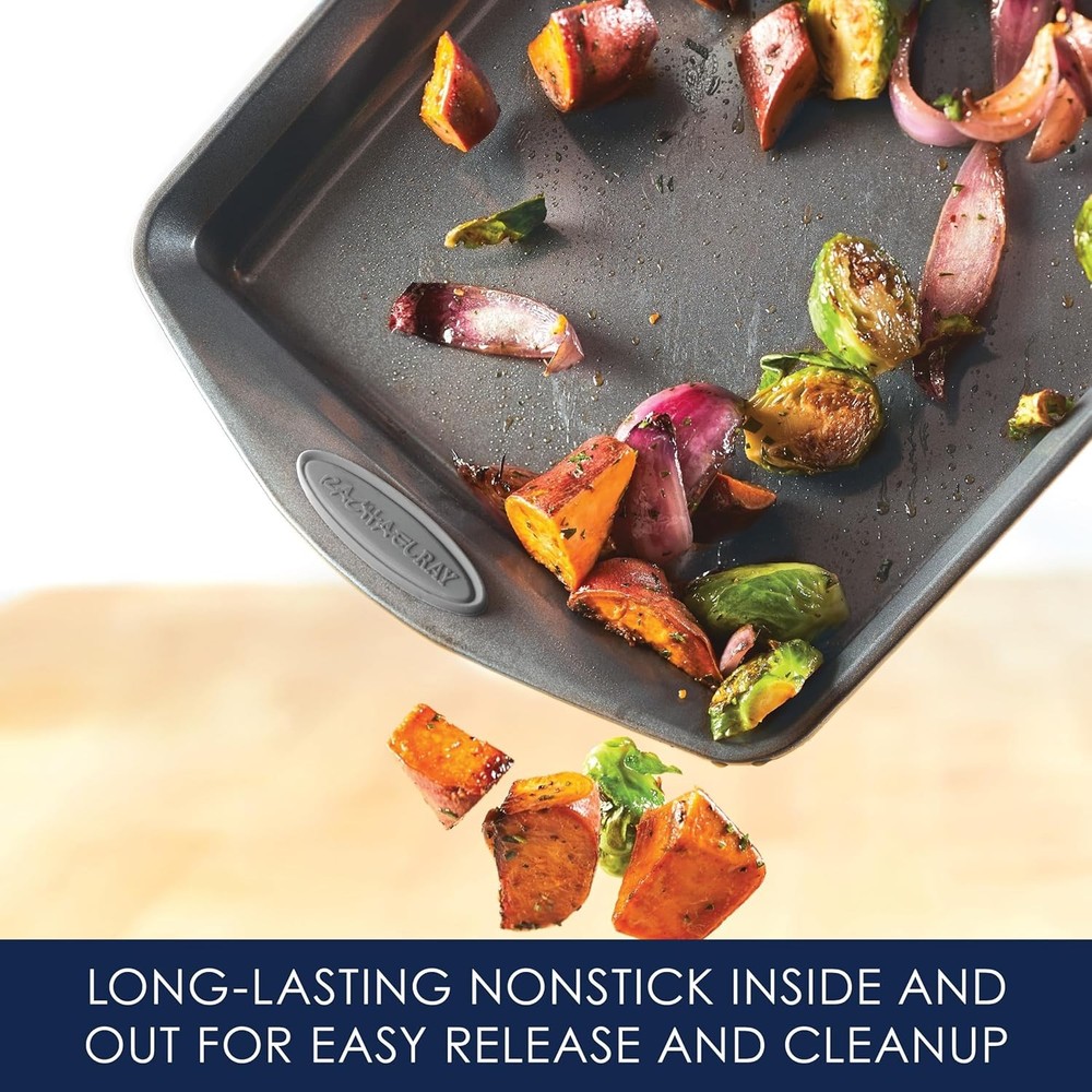 Nonstick Bakeware Set with Grips Nonstick Cookie Sheets / Baking Sheets -3 Piece