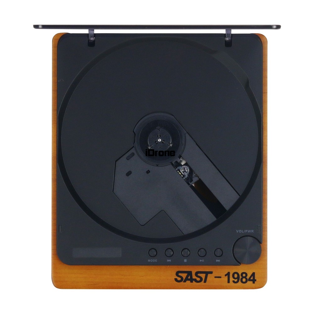 SAST-1984 SA-058A Retro Portable Bluetooth CD Player w/ Remote Supporting U Disk