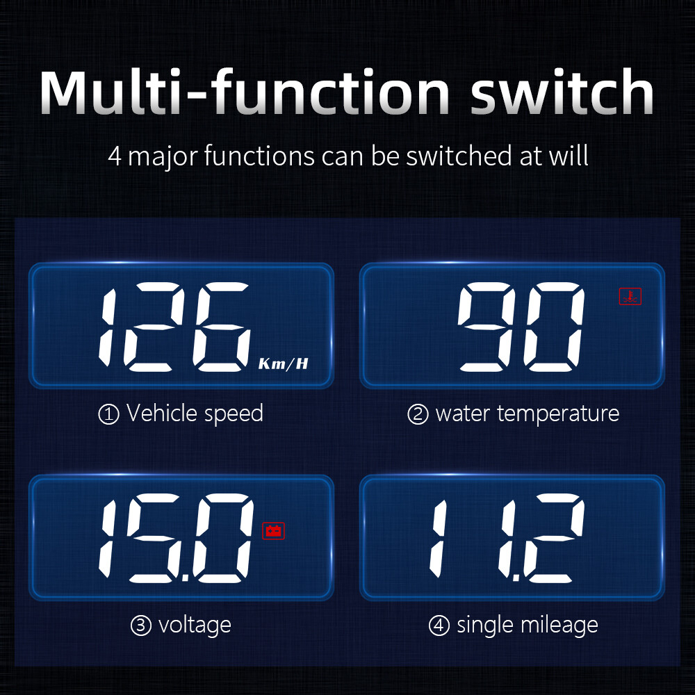Head Up Display​Warning Windshield Projector Digital Electronic M3 OBD2 HUD