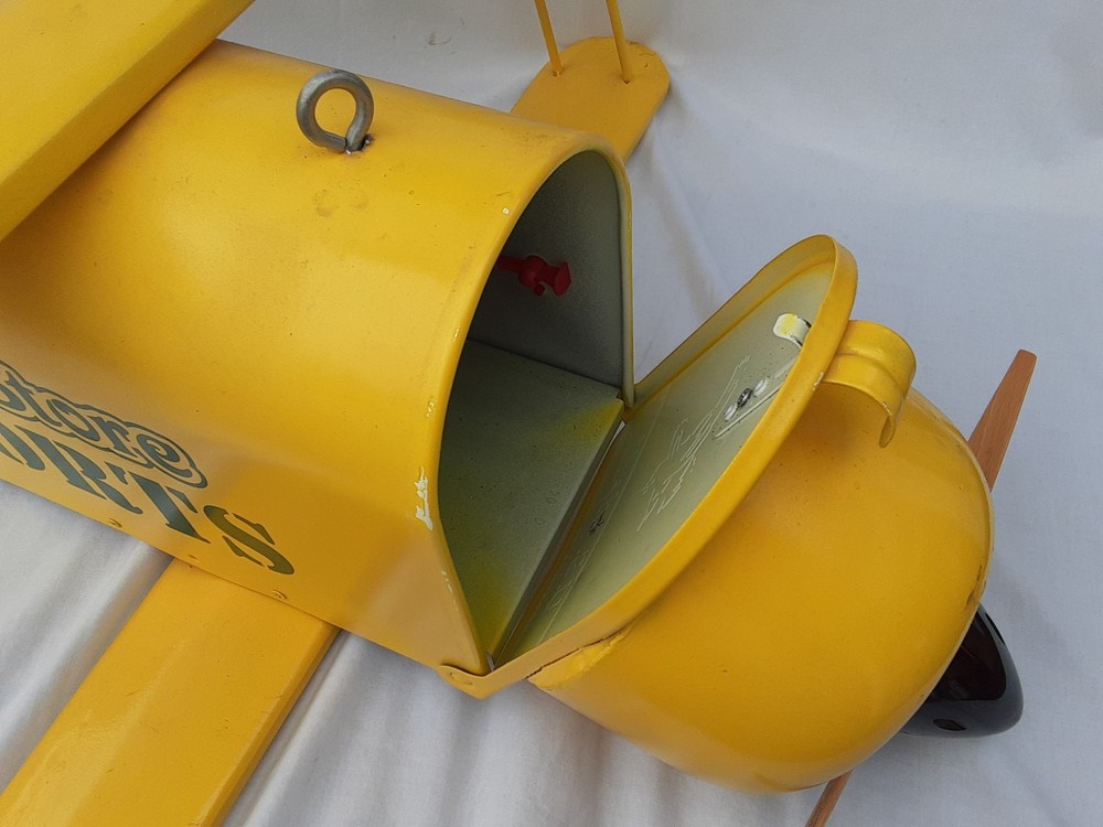 Airplane Mail Box Pro Made Working Large Hang Post Mount Local Pick Up Only
