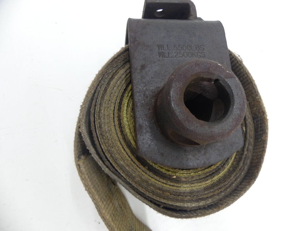 Bolt On Truck Tie Down Winch w/ 4" Hook Strap