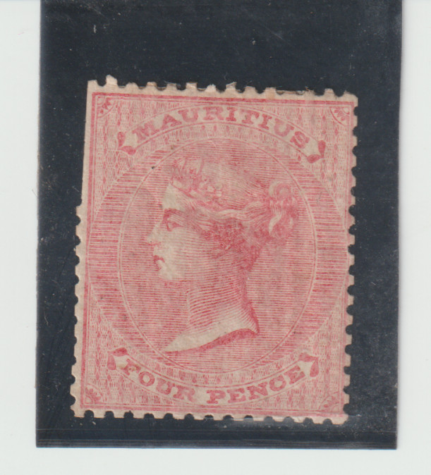 Mauritius Scott #26  CV$425. clipped perf