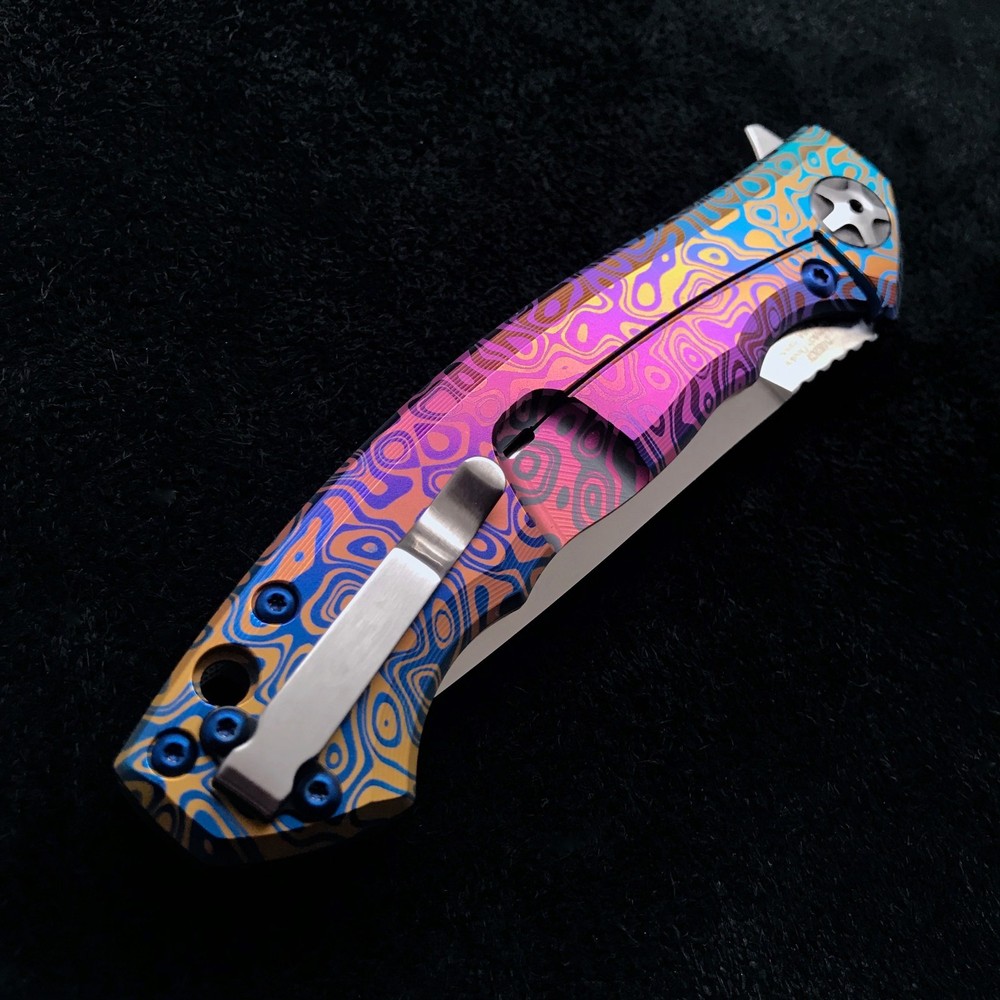 Zero Tolerance ZT 0452CF Plain Edge Folder BWL Flomascus Ano custom zt452cf