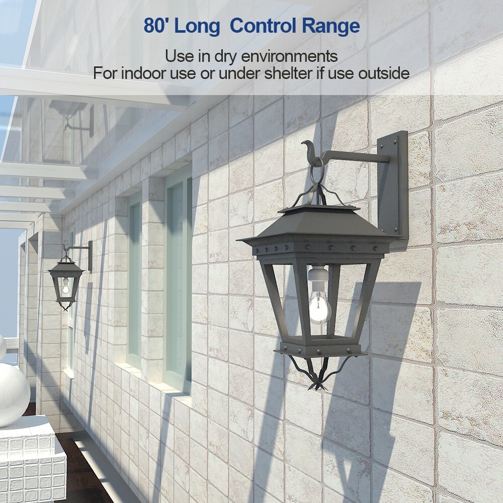 DEWENWILS Remote Control Lamp Socket E26/E27 Bulb Base Wireless Light Switch Kit