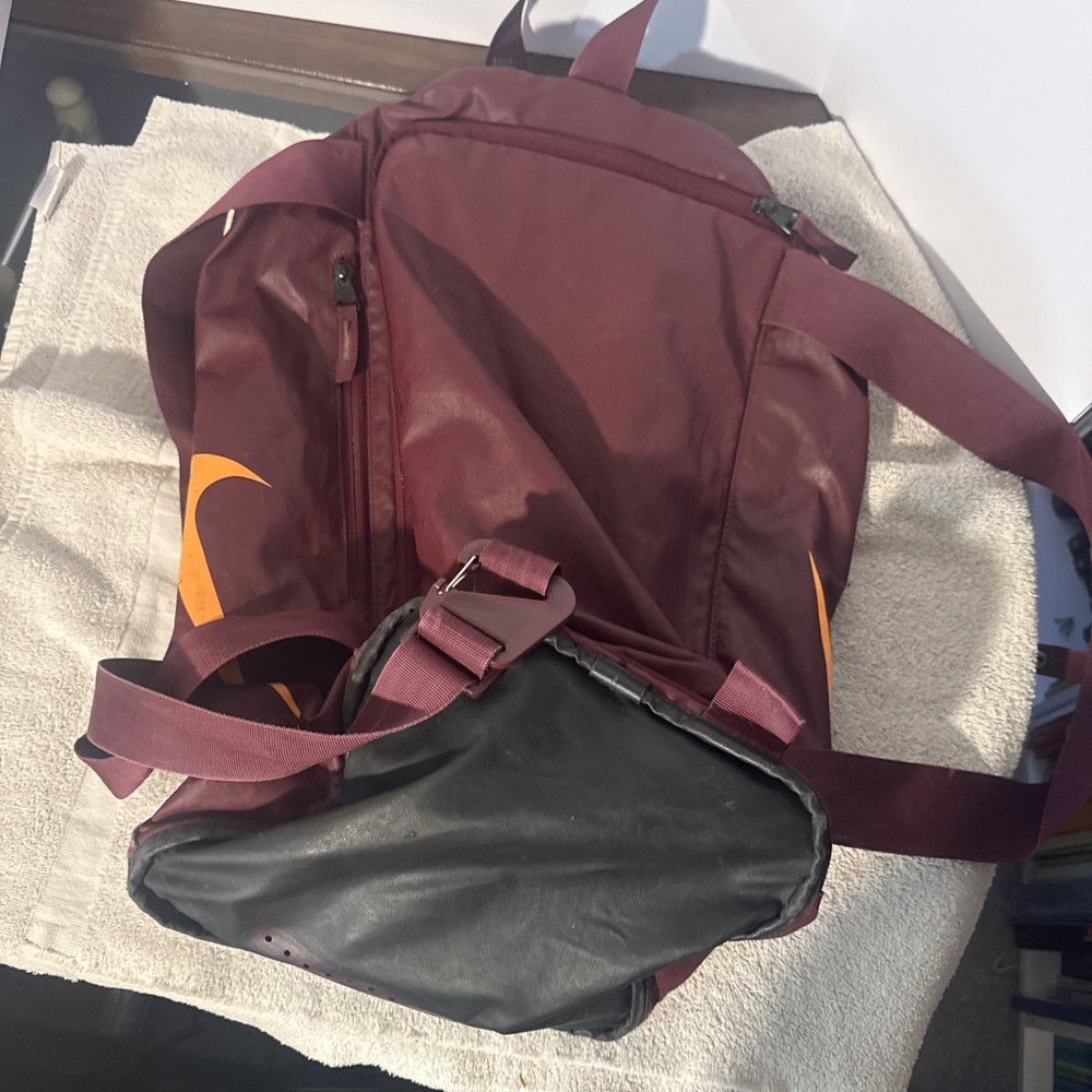 Nike Maroon Engineered Carry System Softball Baseball Backpack Bag