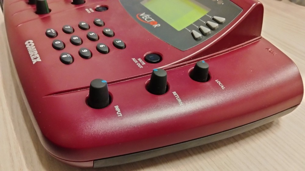 Comrex Vector POTS codec, AUDIO OVER TELE MIXER, plus power supply, and case.