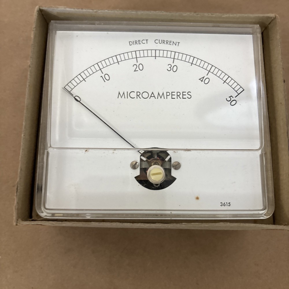 Microamperes Meter Direct Current 0-50 3615 uADC