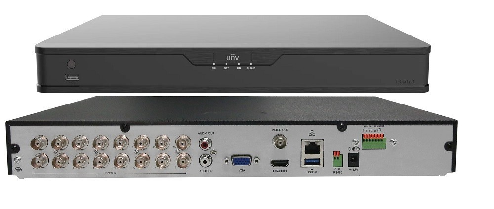 16CH 4K Penta-brid BNC Security System 1U Multi-Format Support