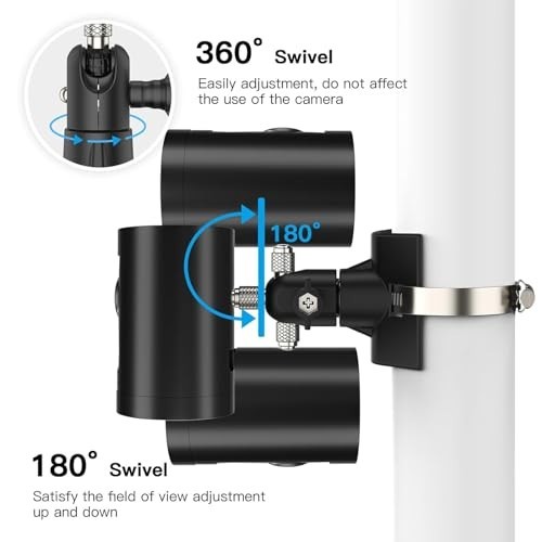 2 Pack Outdoor Camera Pole Mount for Blink 4th Gen/3rd Gen, XT2, Mini & More
