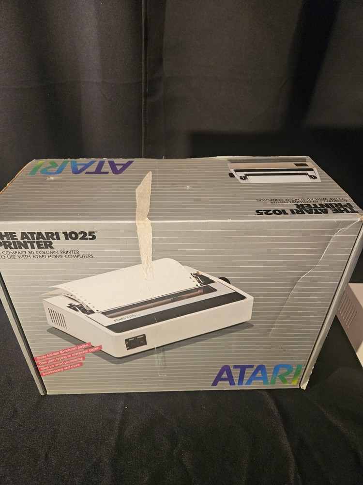 Atari 1025 Printer and Box - Tested Powers On READ