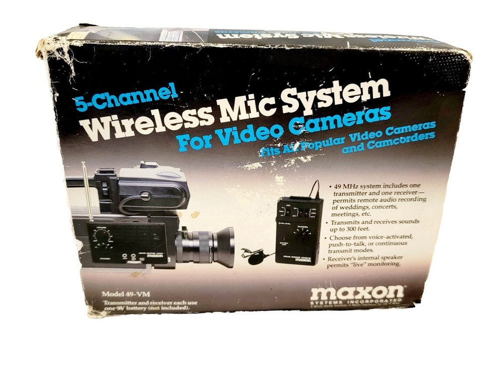 Maxon Wireless Mic System Model 49-VM 5-Channel
