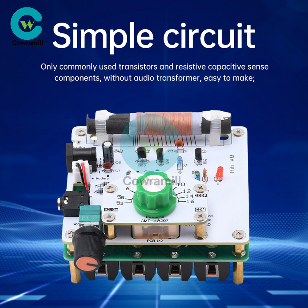 Medium Wave Radio Board AM Radio Transmitter DIY Circuit Board 525~1605kHz 6V