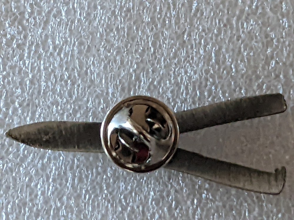VINTAGE SMITH AND WESSON HAT/ LAPEL PIN