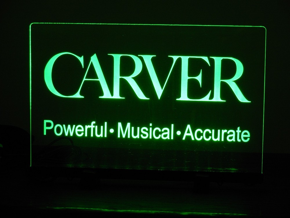 CARVER ETCHED ACRYLIC LED SIGN