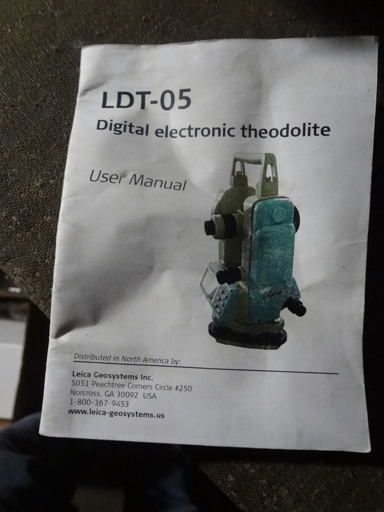 LEICA LDT-05 Digital Theodolite With Case