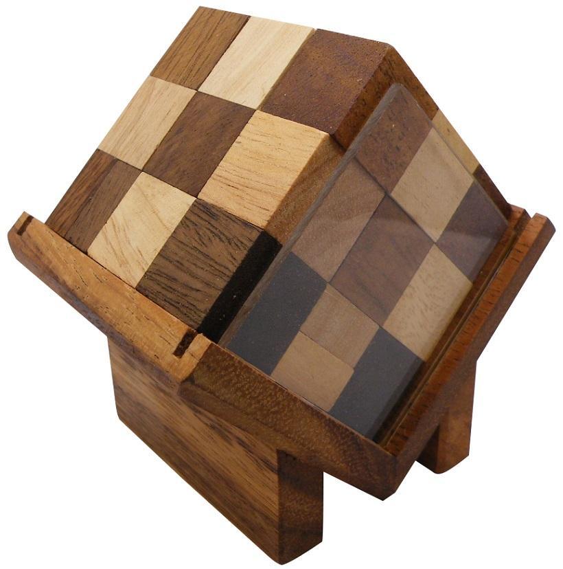 Complex Cube - Brain Teaser Wooden Puzzle